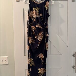 Nine Britton Navy Floral Maxi Dress